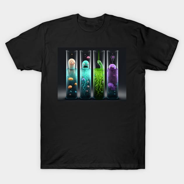 cute bacteria ghosts T-Shirt by cinematic